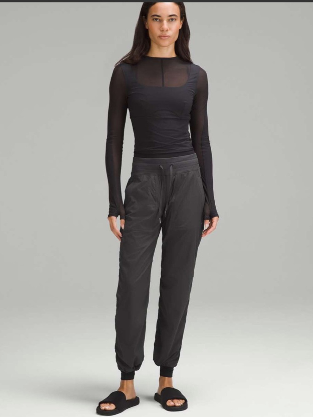 Lululemon Dance Studio Mid-Rise Pant *Short Graphite Grey Size 6
